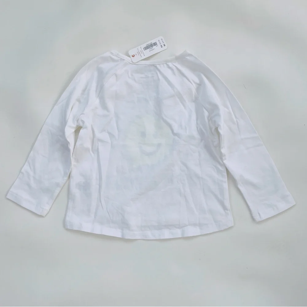 Gymboree Baby Smile White Lightweight Long-sleeve Tee NWT